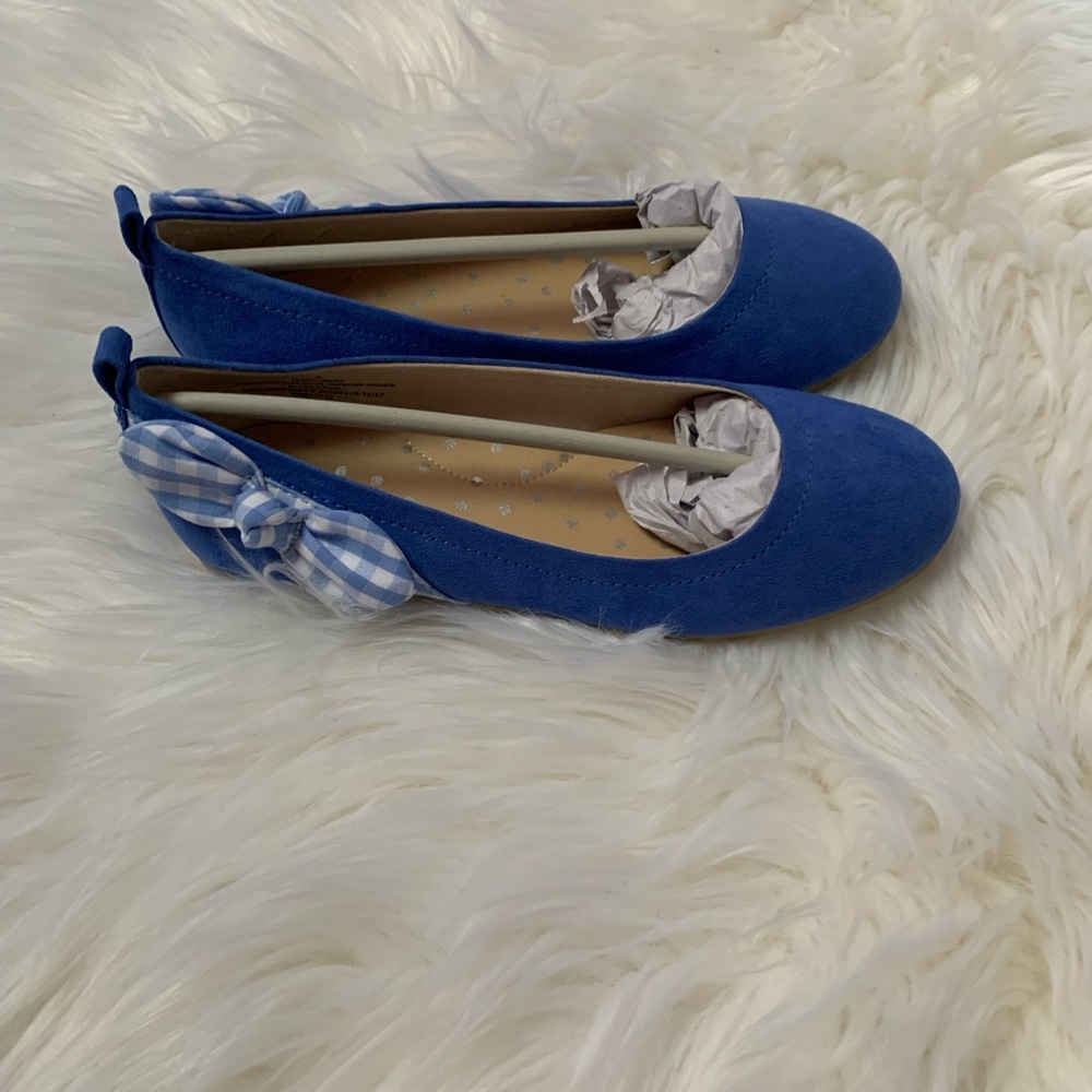 Girls Cat and Jack blue flats